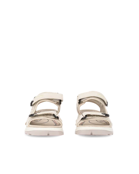 Women's ECCO® Offroad Yucatan Nubuck Hiking Sandal - Beige - Front_Pair