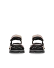 Women's ECCO® Offroad Nubuck Hiking Sandal - Beige - Front_Pair