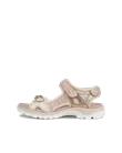 Dámske kožené trekingové sandále ECCO® Offroad - Béžová - O