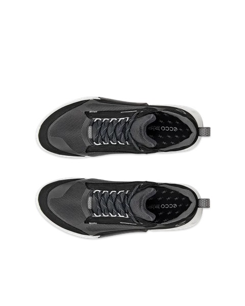 Men's ECCO® Biom 2.1 X Mountain Nubuck Waterproof Hiking Trainer - Black - Top_Left_Pair