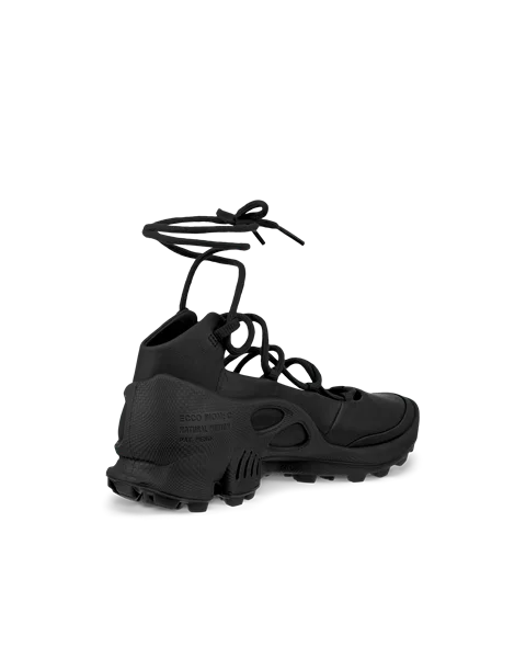 Damskie skórzane sneakersy ECCO® Biom C-Trail - Czarny - B