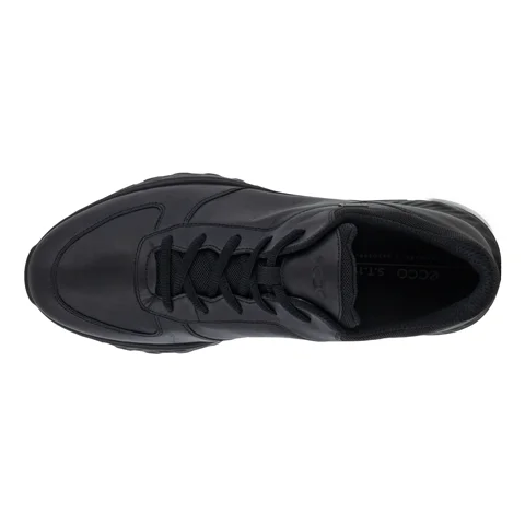 Męskie skórzane buty outdoorowe Gore-Tex ECCO® Exostride - Czarny - Top