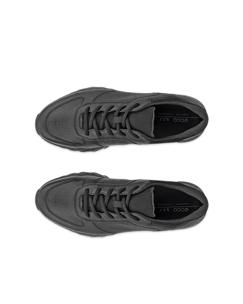 ECCO® Exostride Herren Outdoor-Schuhe aus Leder - Schwarz - Top_Left_Pair