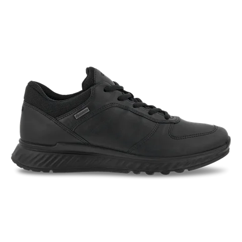 Damskie skórzane buty outdoorowe Gore-Tex ECCO® Exostride - Czarny - Outside