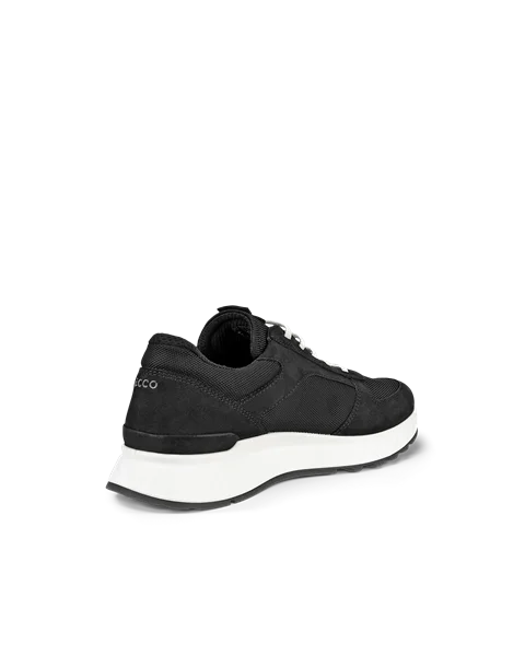 ECCO® Exostride baskets de plein air en nubuck pour femme - Noir - B