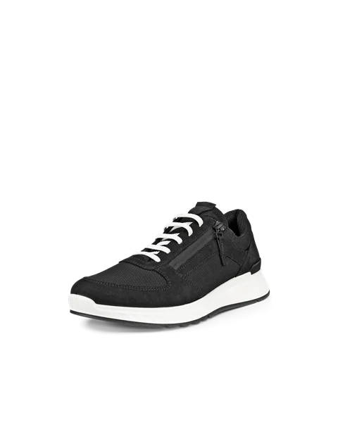 Damskie nubukowe buty outdoorowe ECCO® Exostride - Czarny - M