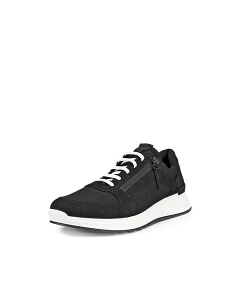 ECCO® Exostride baskets de plein air en nubuck pour femme - Noir - M