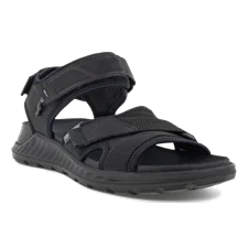 Men's ECCO® Exowrap Nubuck Sandal - Black - Main