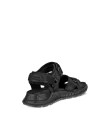 Ženski sandali iz usnja nubuk ECCO® Exowrap - črna - B