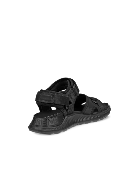 Dámske nubukové sandále ECCO® Exowrap - Čierna - B
