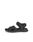 Ženski sandali iz usnja nubuk ECCO® Exowrap - črna - O