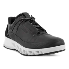 Men's ECCO® Multi-Vent Leather Gore-Tex Shoe - Black - Main