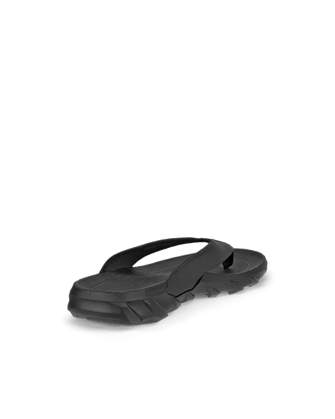 Unisex ECCO® MX Flipsider Leather Flip Flop - Black - B