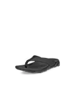 Unisex ECCO® MX Flipsider Leather Flip Flop - Black - M