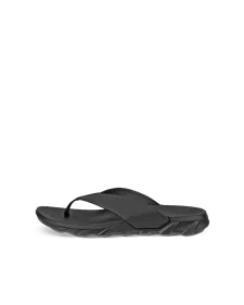 Unisex ECCO® MX Flipsider Leather Flip Flop - Black - O