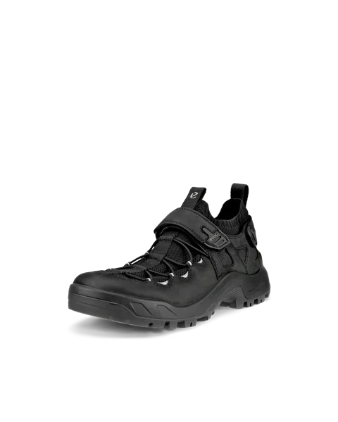 Męskie nubukowe buty trekkingowe ECCO® Offroad - Czarny - M