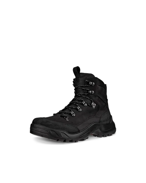 Men's ECCO® Offroad Nubuck Waterproof Mid-Cut Outdoor Boot - Black - M