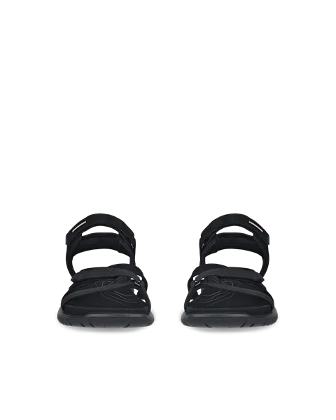 Women's ECCO® Offroad Roam Nubuck Two Strap Sandal - Black - Front_Pair