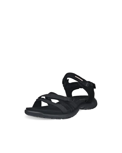Women's ECCO® Offroad Roam Nubuck Two Strap Sandal - Black - M
