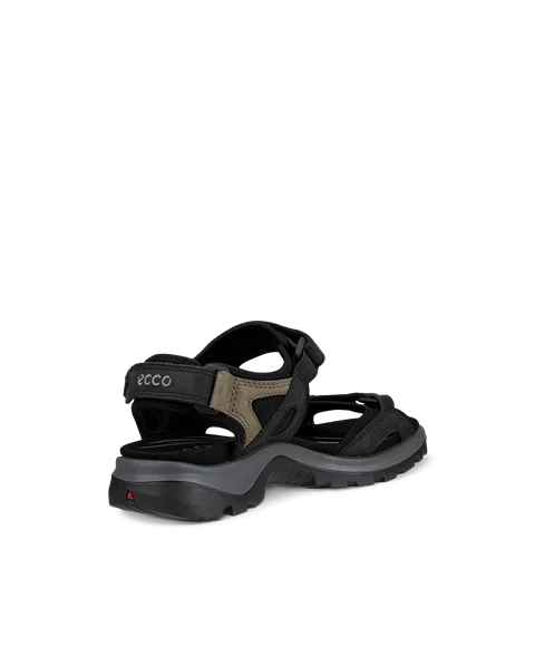 Ženski pohodniški sandal iz nubuka ECCO® Offroad - črna - B