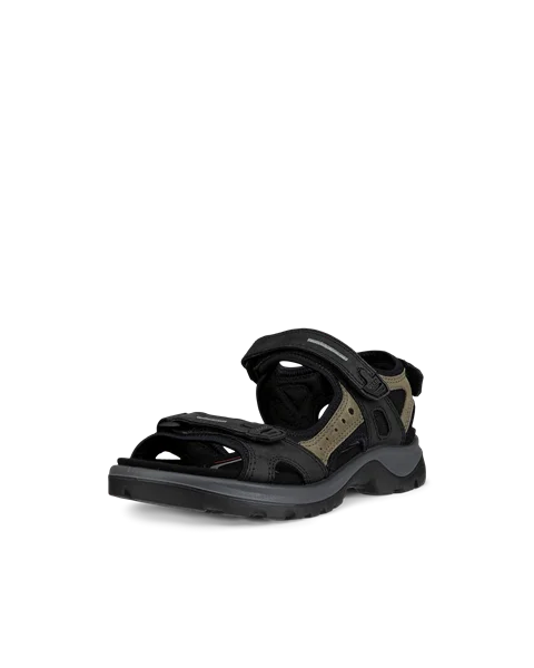 Damskie nubukowe sandały outdoor ECCO® Offroad - Czarny - M