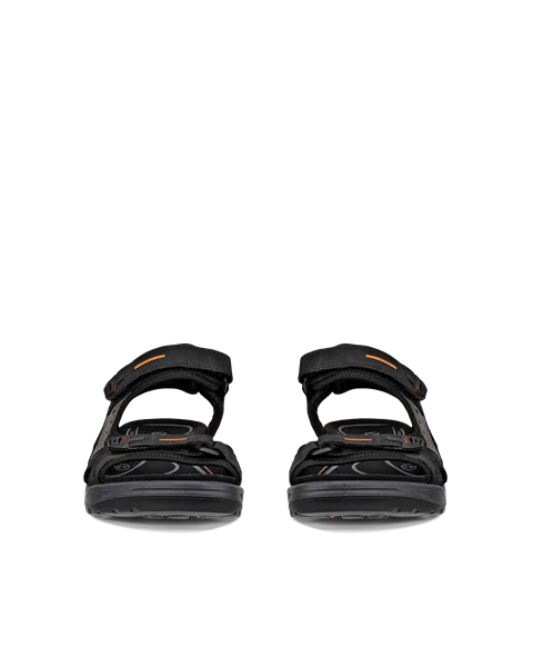 Męskie nubukowe sandały outdoor ECCO® Offroad - Czarny - Front_Pair