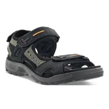 ECCO® Offroad sandale de marche en nubuck pour homme - Noir - Main