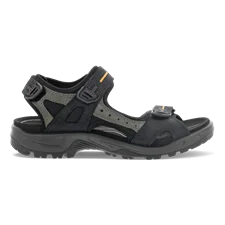 ECCO® Offroad sandale de marche en nubuck pour homme - Noir - Outside