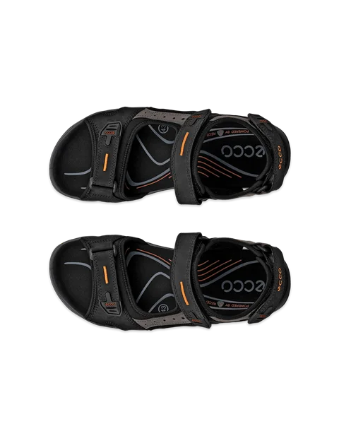 Męskie nubukowe sandały outdoor ECCO® Offroad - Czarny - Top_Left_Pair