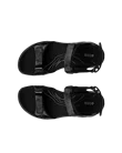 Women's ECCO® Offroad Leather Hiking Sandal - Black - Top_Left_Pair