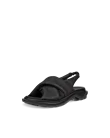Women's ECCO® Offroad Leather Walking Sandal - Black - M
