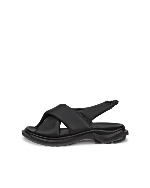 Dámske kožené vychádzkové sandále ECCO® Offroad - Čierna - O