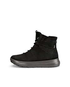 Damskie nubukowe buty outdoor za kostkę Gore-Tex ECCO® Solice - Czarny - O