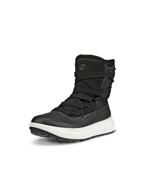 Damskie skórzane buty zimowe Gore-Tex ECCO® Solice - Czarny - M