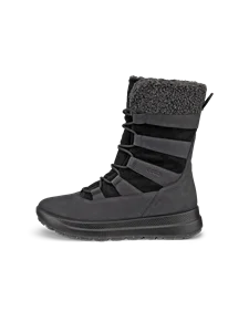 Women's ECCO® Solice Nubuck Waterproof Winter Boot - Black - O