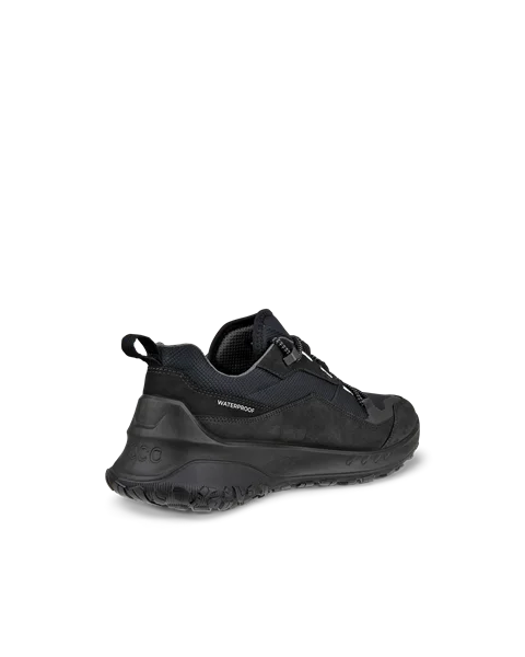 Men's ECCO® ULT-TRN Low Nubuck Waterproof Hiking Shoe - Black - B