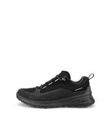 Men's ECCO® ULT-TRN Low Nubuck Waterproof Hiking Shoe - Black - O