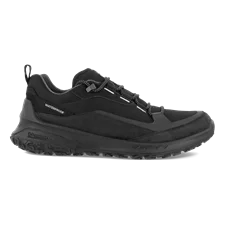 Men's ECCO® ULT-TRN Low Nubuck Waterproof Hiking Shoe - Black - Outside