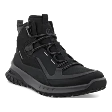 Men's ECCO® ULT-TRN Mid Nubuck Waterproof Hiking Boot - Black - Main