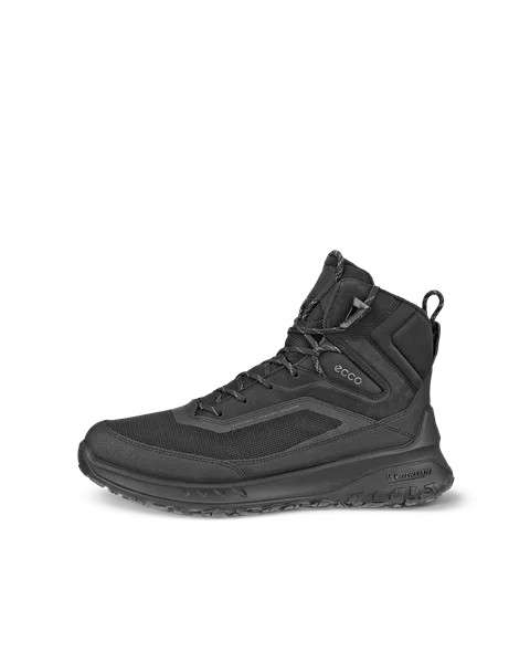 Men's ECCO® ULT-TRN Nubuck Waterproof Hiking Boot - Black - O