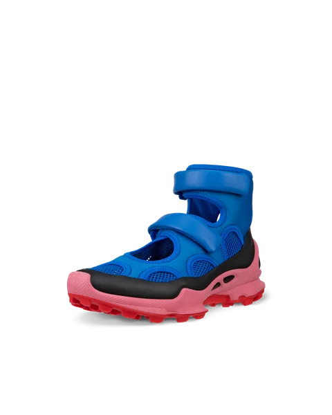 Ženski visoki usnjeni ležerni čevlji ECCO® Biom C-Trail - modra - M