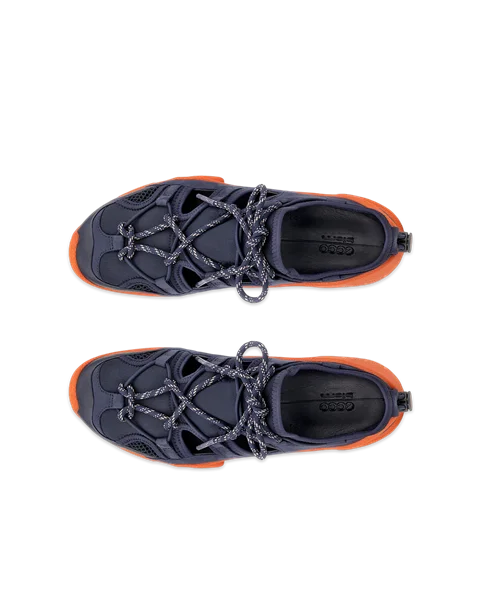 Dámské outdoorové nubukové tenisky ECCO® BIOM C-Trail - Modrá - Top_Left_Pair