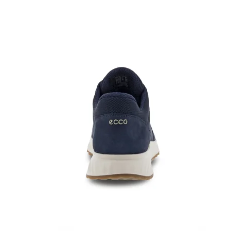 ECCO® Exostride Outdoor nubucksneaker med Gore-Tex dam - Marinblå - Heel