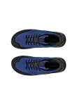 Men's ECCO® Offroad Nubuck Waterproof Hiking Trainer - Blue - Top_Left_Pair