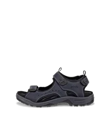 Men's ECCO® Offroad Nubuck Hiking Sandal - Blue - O