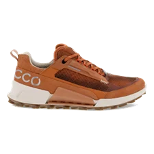 Damskie nubukowe wodoodporne buty trekingowe ECCO® Biom 2.1 X Mountain - Pomarańczowy - Outside