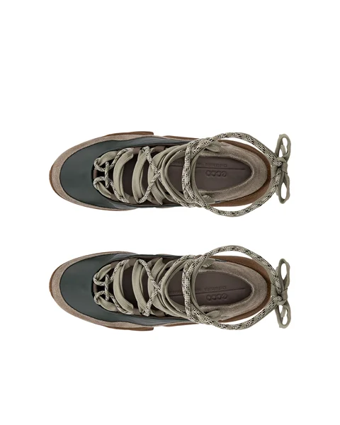 Women's ECCO® BIOM C 65 Leather Boot - Brown - Top_Left_Pair