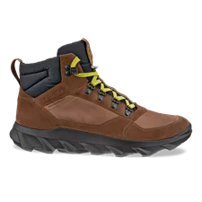 Men's ECCO® Mx Suede Mid-Cut Waterproof Outdoor Boot - Brown - Outside