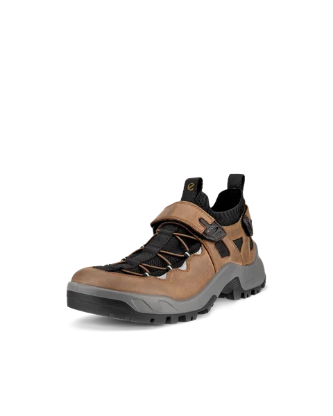 Męskie nubukowe buty trekkingowe ECCO® Offroad - Brązowy - M