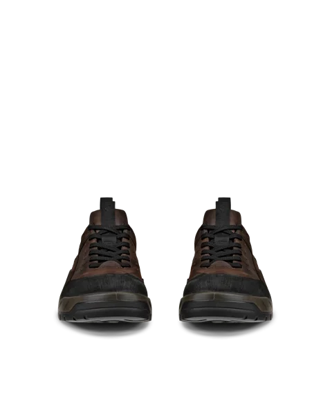 ECCO® Offroad Heren waterdichte sneakers in nubuck - Bruin - Front_Pair